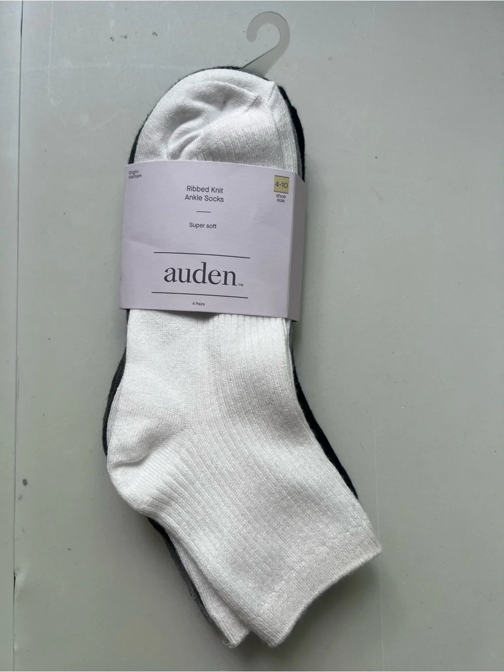 Women's Ultra Soft Everyday Rib-Knit 4pk Ankle Socks